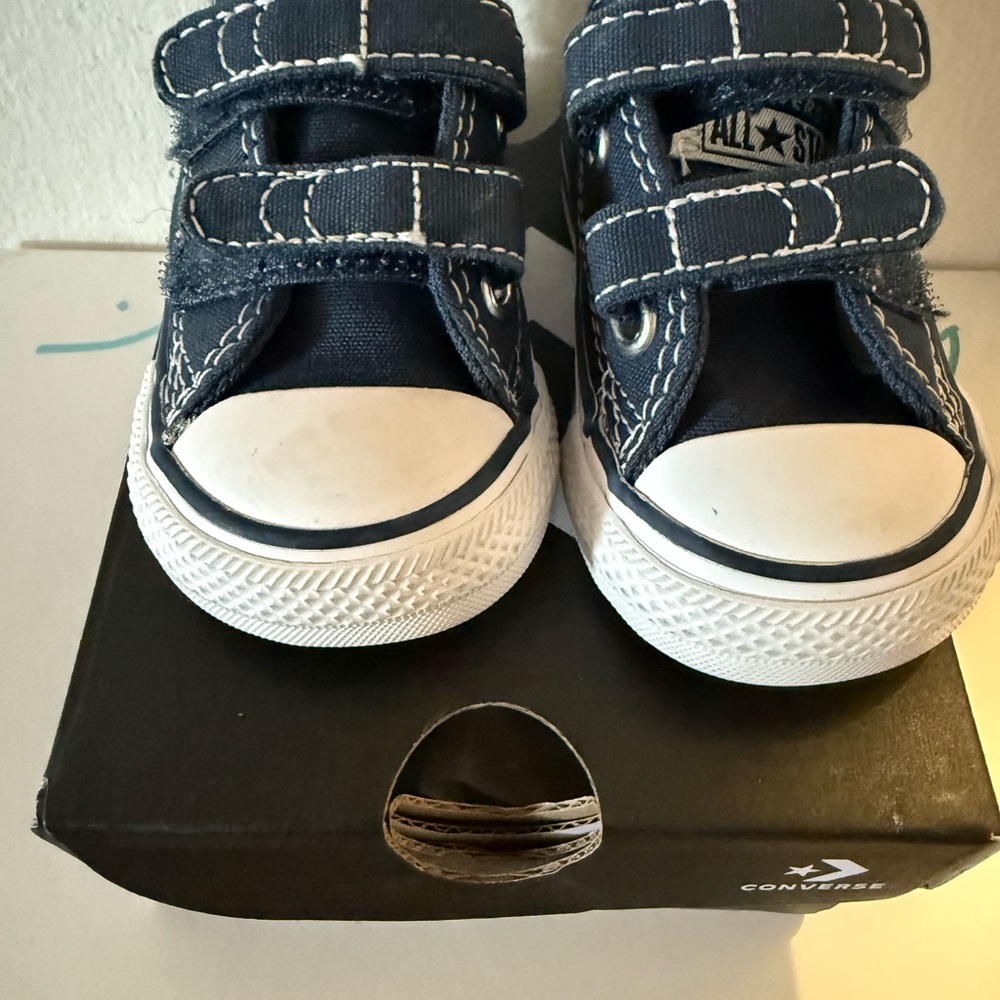 Converse Kids' Dark Blue Velcro Sneakers